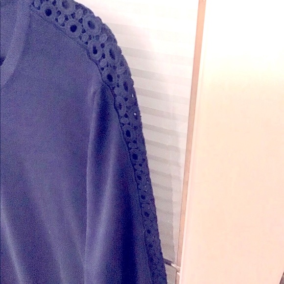 1X Toz&Ali blue sweater laced sleeves - Picture 2 of 2